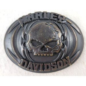 Harley-Davidson Willie G Skull Belt Buckle 2008 Brass Finish Biker 97830-08VM